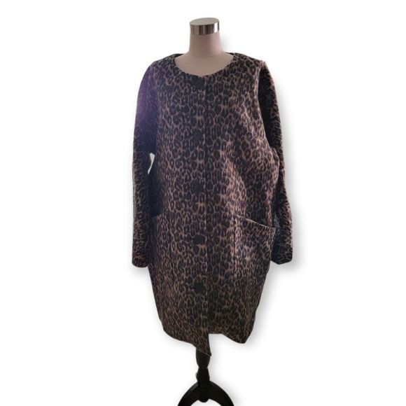 *NWT* KATE SPADE Stunning Brushed Brown Leopard Sugarcoat Cocoon Style Topper - Picture 3 of 16